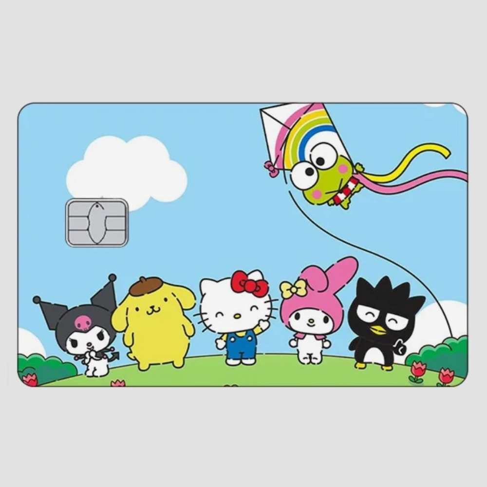 💚2/$20 Outdoor Sanrio Credit Card Skin Sticker